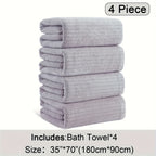 4 Pack Oversized Bath Towels Set, 35"x70" Extra Large Towel Microfiber Absorbent XL Bath Sheet Super Soft Bathroom Towels Set Quick  Plus Size Shower Towels for Family Hotel