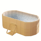 [Portable Folding SPA Tub] 48inch Folding Portable Bathtub for Adults, Large Collapsible Bath Tub, Ideal for Small Spaces, Portable Folding SPA Tub for Bathroom Or Shower Stall, Easy Setup & Storage