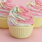 1pc Scrumptious Dessert-Shaped Bath Salt Bomb - Luxurious Moisturizing & Exfoliating Fizzy Ball for Dry Skin Care - Indulge in a Revitalizing, Bubble Bath Spa Experience