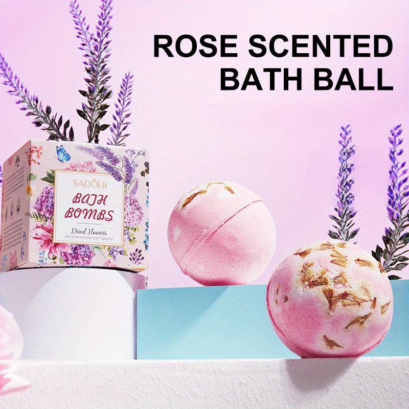 1/4pcs Foot Bath Bomb, SPA Gift Set, Fizzies Effect Bubble Bath Shower Bombs For Women, Herbal Essential Aromatherapy For Girlfriend Mothers Day Birthday Valentines