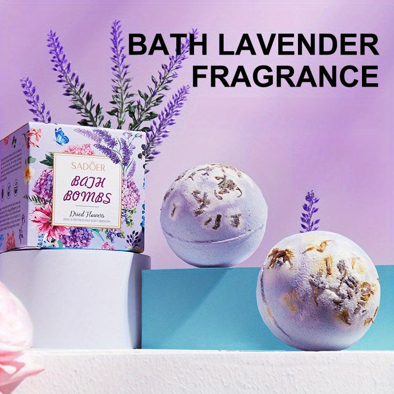 1/4pcs Foot Bath Bomb, SPA Gift Set, Fizzies Effect Bubble Bath Shower Bombs For Women, Herbal Essential Aromatherapy For Girlfriend Mothers Day Birthday Valentines