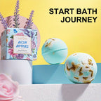 1/4pcs Foot Bath Bomb, SPA Gift Set, Fizzies Effect Bubble Bath Shower Bombs For Women, Herbal Essential Aromatherapy For Girlfriend Mothers Day Birthday Valentines