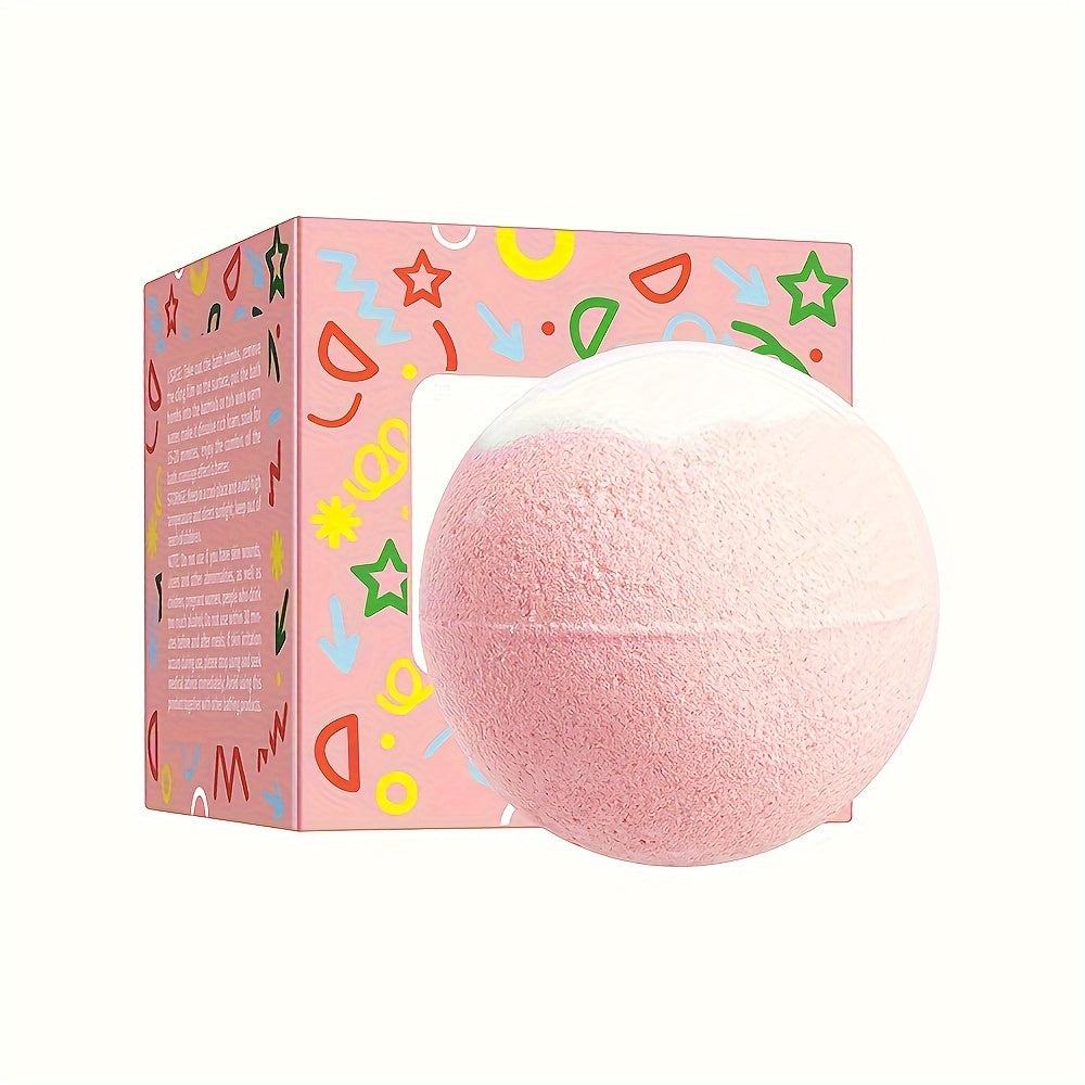 1pc Rose Bath Bomb, 100g Deep Clean Body Bath Salt, Gentle Skin, Neutral pH 6.0-6.6, Bubble Bath Salt for Shower Accessories, Beauty & Personal Care