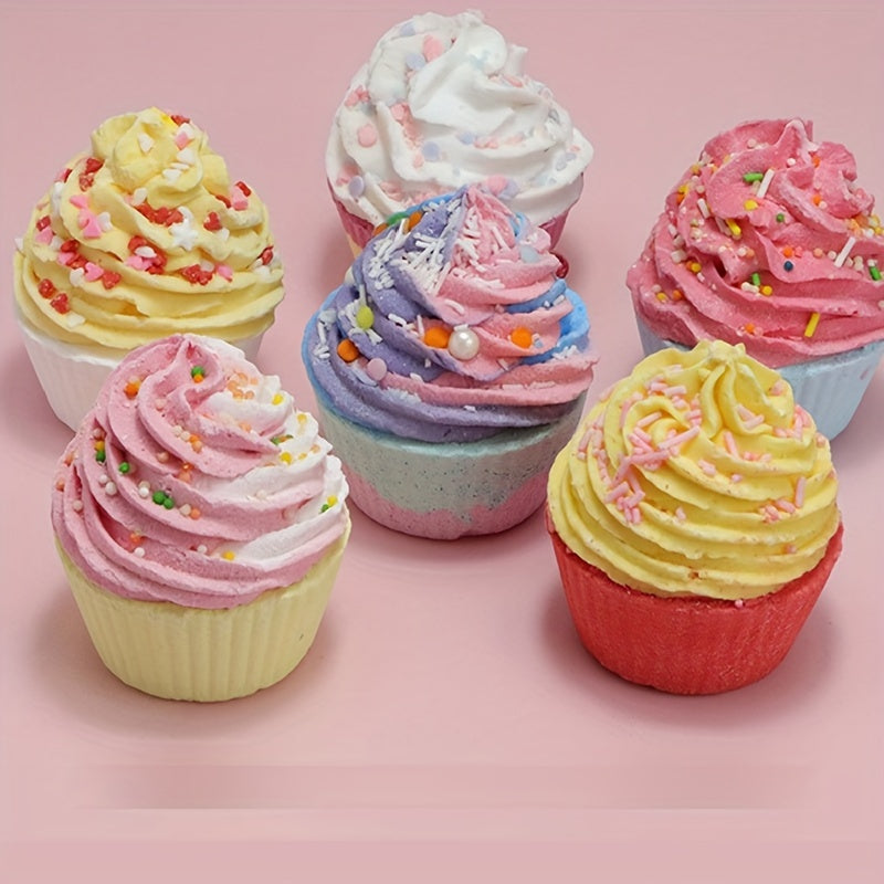 1pc Scrumptious Dessert-Shaped Bath Salt Bomb - Luxurious Moisturizing & Exfoliating Fizzy Ball for Dry Skin Care - Indulge in a Revitalizing, Bubble Bath Spa Experience