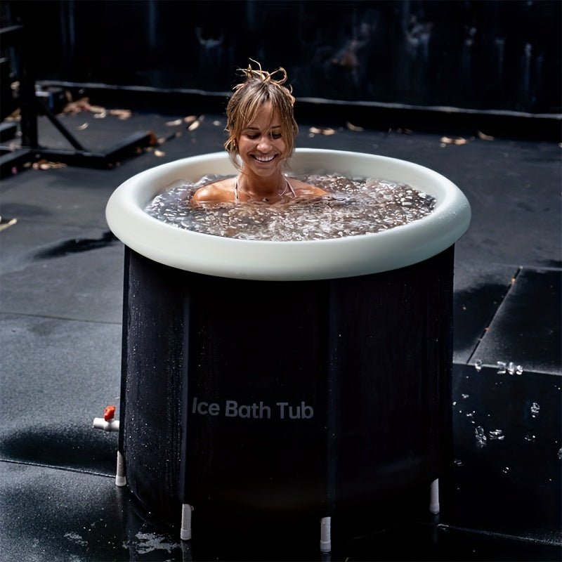 High Quality Thickened Ice Bath Tub With Cover For Cold Water Therapy And Ice Diving, Foldable And Portable Bathtub, Dual-use Hot And Cold Water Constant Temperature Multifunctional Bath Tub For Muscle Soreness Relief And Rel