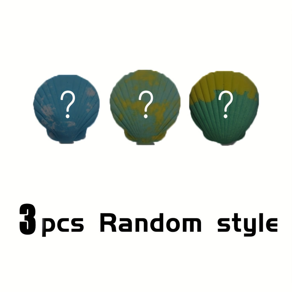 Large Size Shell Bath Bombs with Surprise Marine Animals Inside, Bath Bombs Gift Set Bubble Bath Fizzes Bomb for Birthday Christmas Party Favor Moisturize Gentle