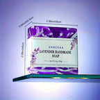 2pcs*100g Lavender Handmade Soap Essential Oil Handmade Soap Deep Cleaning, Body and Face Cleansing Soap, Rich Foam, Suitable for Men and Women