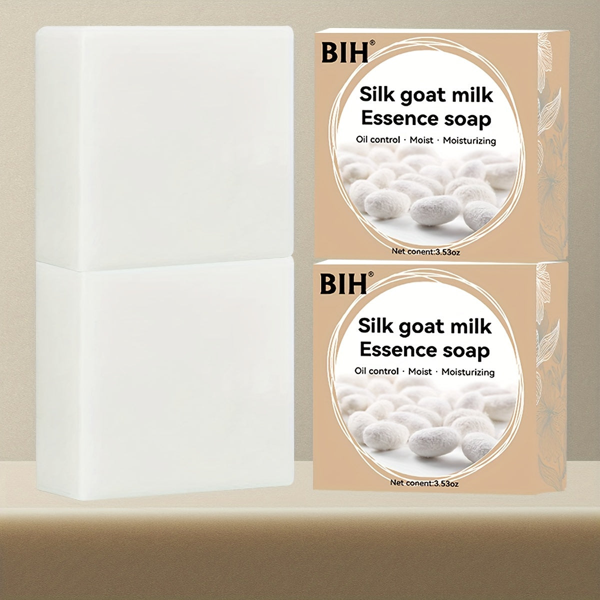 Goat Milk Soap, 2-Pack – Deep Cleansing & Moisturizing for Men and Women, Suitable for Face and Body Wash