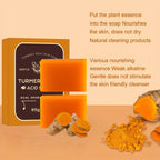 2pcs Handmade Turmeric Soap Bar Lemon Soaps For Body Deep Cleansing Scrub For Face And Body, Underarm Turmeric Skin Soap Cleanser