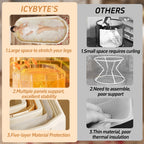 [Portable Folding SPA Tub] 48inch Folding Portable Bathtub for Adults, Large Collapsible Bath Tub, Ideal for Small Spaces, Portable Folding SPA Tub for Bathroom Or Shower Stall, Easy Setup & Storage