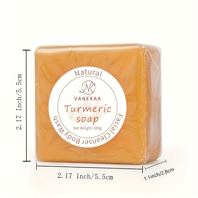 Turmeric Soap Provides Deep Cleansing for Face And Body, Suitable for Both Men And Women, Perfect for Home Use And Travel.