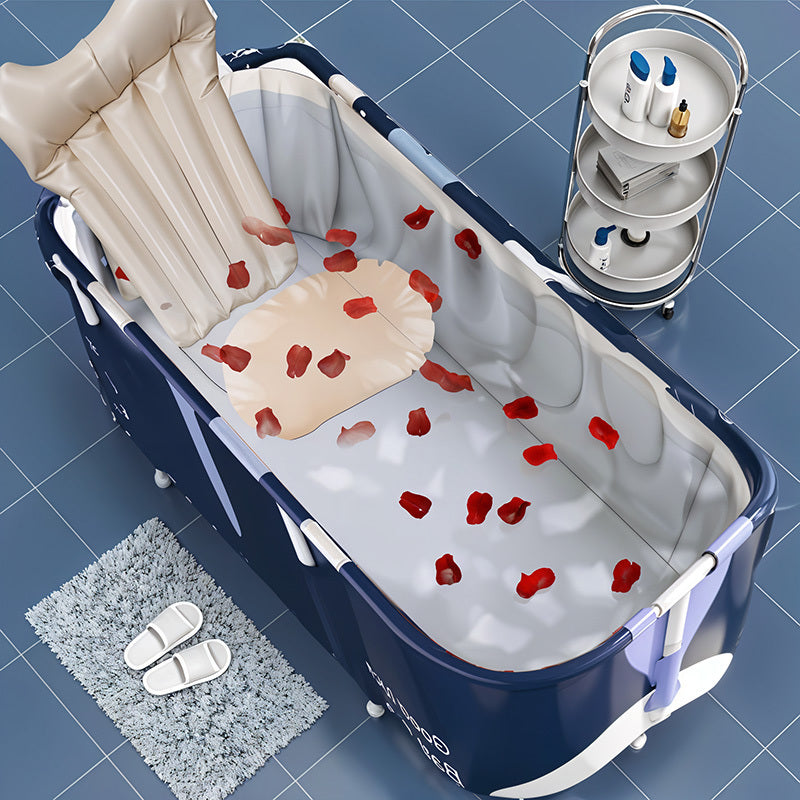 47.24inch Adult Portable Bathtub, Foldable Hot Ice Bathtub, Used in Bathroom, Outdoor, Courtyard, Bedside Shower, Simple Bathing