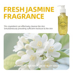 Blithe Time 3pcs Petal Scented Shower Gel & Oil Set - Hypoallergenic Each Total) | Rose, Kiwi Fruit & Jasmine Fragrances | Moisturizing Bath & Shower Collection for Sensitive Light Beige | Luxury Spa Experience, Unisex for Me