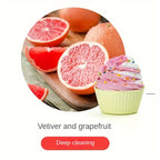 1pc Scrumptious Dessert-Shaped Bath Salt Bomb - Luxurious Moisturizing & Exfoliating Fizzy Ball for Dry Skin Care - Indulge in a Revitalizing, Bubble Bath Spa Experience