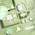 Spa Gift Basket Set for Women - Luxury Self-Care & Relaxation Gift Box with Eucalyptus Bath Bombs, Lavender & Mint Scented Candles, Bath Salts, Face Masks