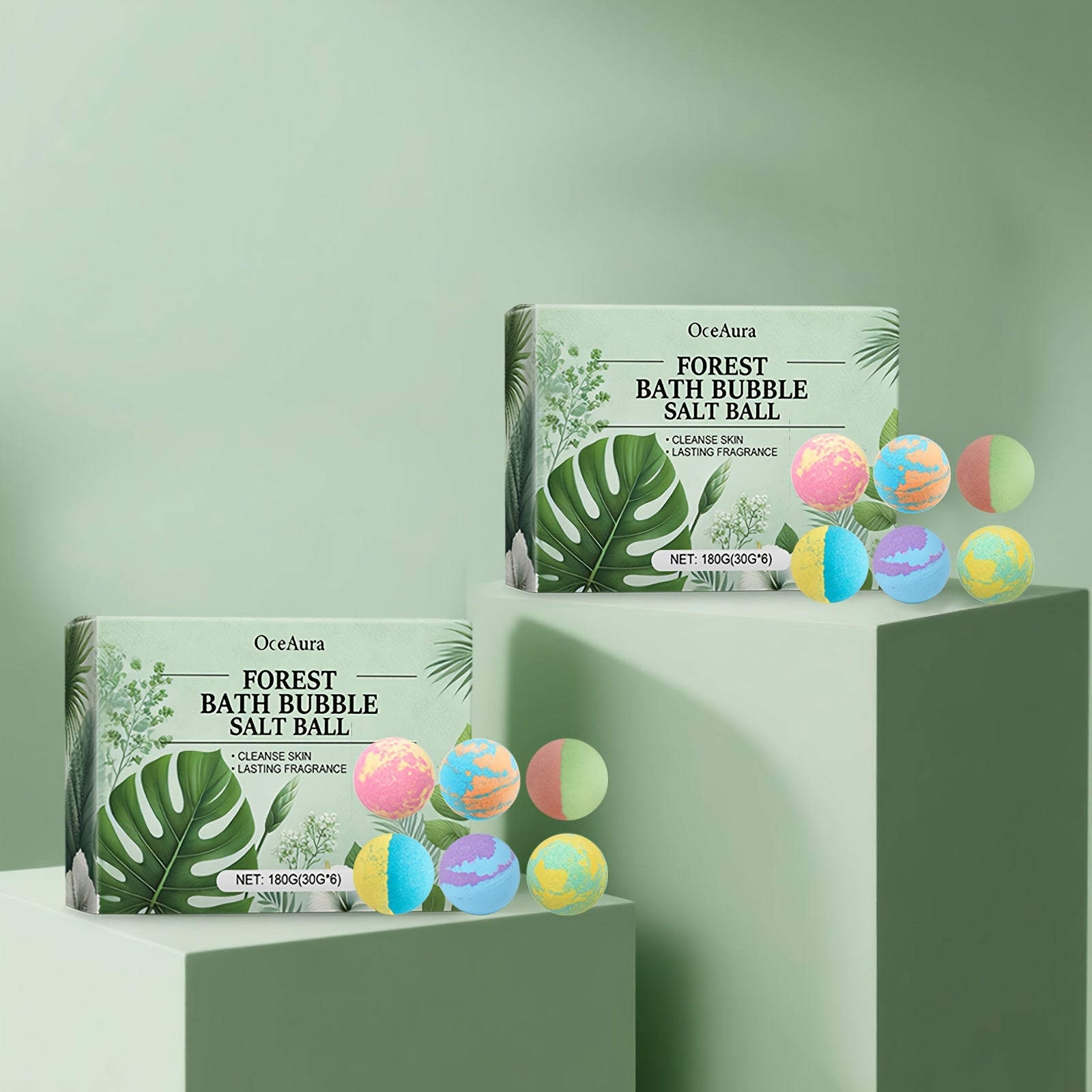 Aromatic Bubble Bath Ball 12pcs - 2boxes, Gently Cleanses And Moisturizes The Body Skin, Long-lasting Plant Fragrance, Spring Skin Care Bath Ball, Suitable For All Skin Types, An Excellent Gift For Family, Suitable For Indoor