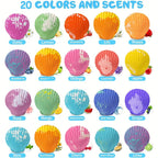 Large Size Shell Bath Bombs with Surprise Marine Animals Inside, Bath Bombs Gift Set Bubble Bath Fizzes Bomb for Birthday Christmas Party Favor Moisturize Gentle