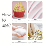 1pc Scrumptious Dessert-Shaped Bath Salt Bomb - Luxurious Moisturizing & Exfoliating Fizzy Ball for Dry Skin Care - Indulge in a Revitalizing, Bubble Bath Spa Experience