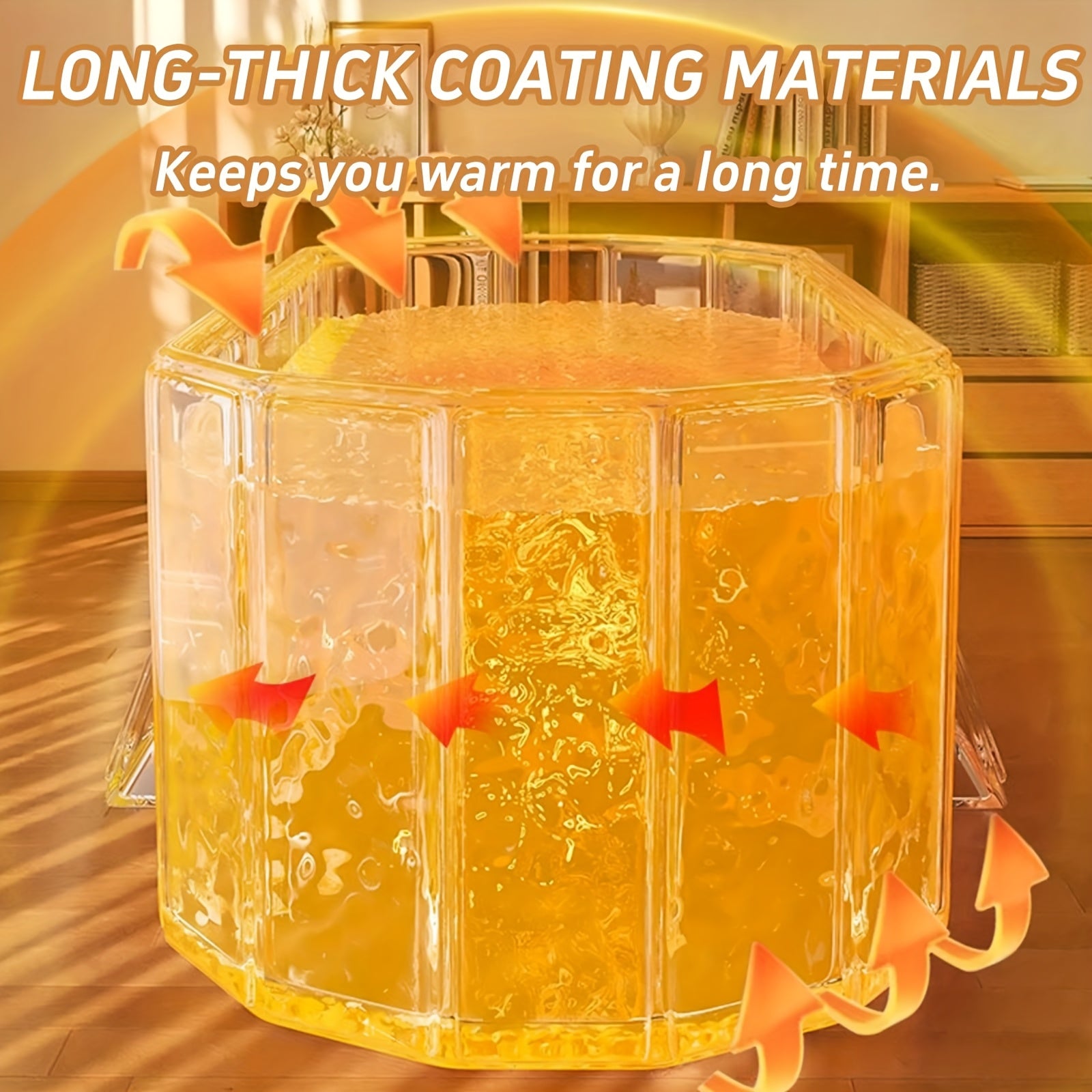 [Portable Folding SPA Tub] 48inch Folding Portable Bathtub for Adults, Large Collapsible Bath Tub, Ideal for Small Spaces, Portable Folding SPA Tub for Bathroom Or Shower Stall, Easy Setup & Storage