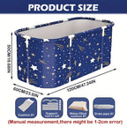 47.24inch Adult Portable Bathtub, Foldable Hot Ice Bathtub, Used in Bathroom, Outdoor, Courtyard, Bedside Shower, Simple Bathing