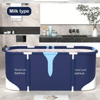 47.24inch Adult Portable Bathtub, Foldable Hot Ice Bathtub, Used in Bathroom, Outdoor, Courtyard, Bedside Shower, Simple Bathing