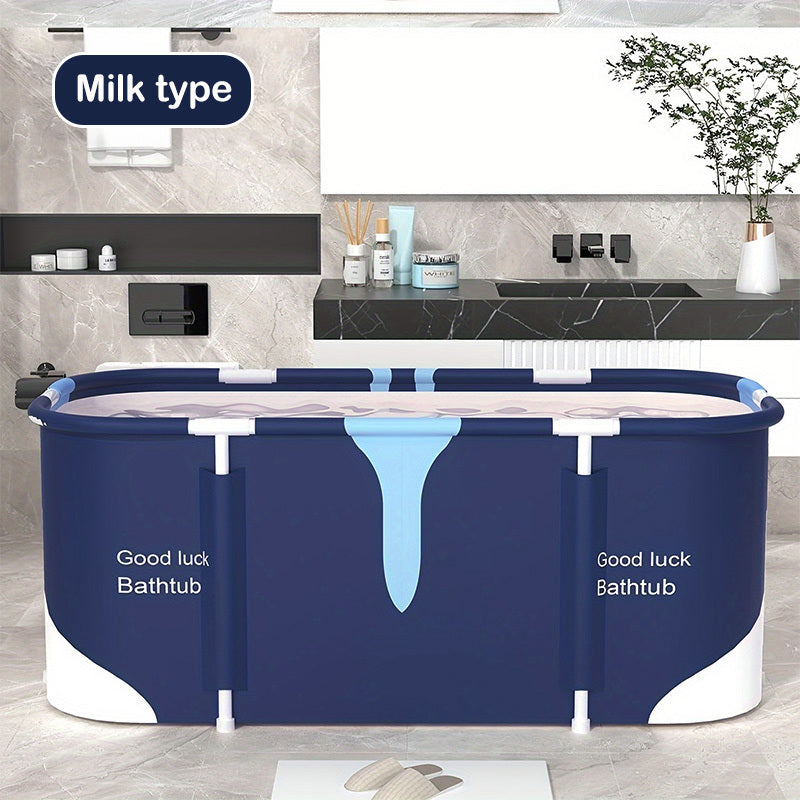 47.24inch Adult Portable Bathtub, Foldable Hot Ice Bathtub, Used in Bathroom, Outdoor, Courtyard, Bedside Shower, Simple Bathing