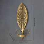 2pcs Nordic Ins Home Leaf Iron Candle Holder • Wall Hanging Wall Decoration • Shooting Props Wall Leaf Iron Candle Holder • Wall Hanging Candle Tray • Template Room Wall Decoration • Family Wedding Decoration Wall P