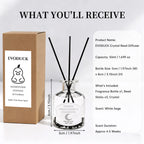 Flower Reed Diffuser-Vanilla Scent 3.38oz Scented Diffuser with Sticks Home Fragrance Essential Oil for Bathroom Shelf Decor