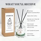 Flower Reed Diffuser-Vanilla Scent 3.38oz Scented Diffuser with Sticks Home Fragrance Essential Oil for Bathroom Shelf Decor