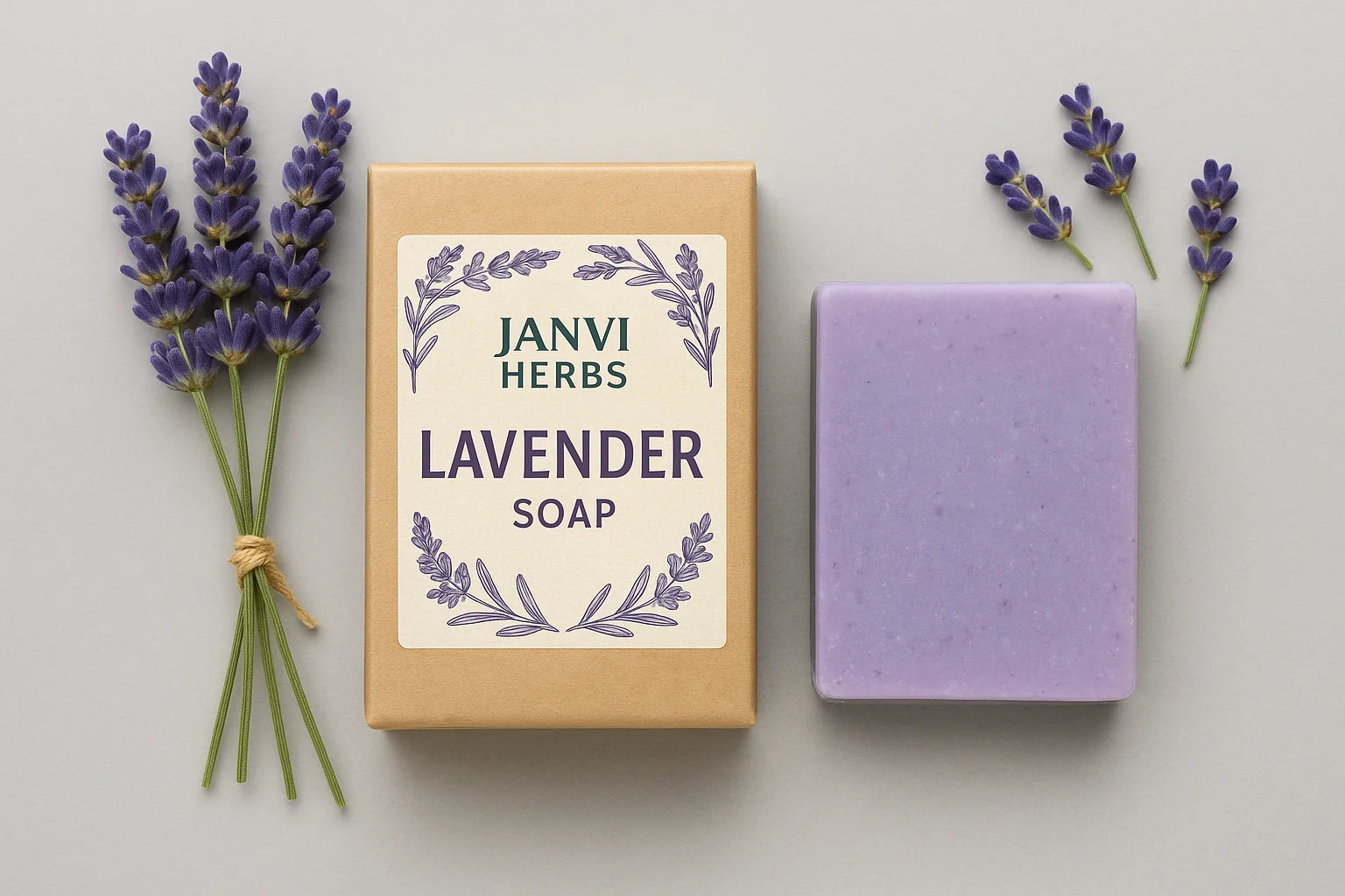 Premium Quality Neem & Basil Butter Bar Soap Anti Microbial Essential Herbal Soap Natural Skin Care Handmade Soap Supplier