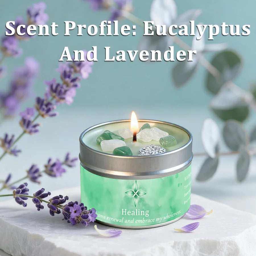 Candles Scented | Lavender & Eucalyptus for Deep Focus,Meditation, Yoga & Reading|Birthday Gift for Women, Friend christmas gift