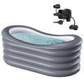 US Spot Fast Delivery Inflatable PVC Portable Bathtub Portable Foldable Cold Plunge Foldable Bathtub with Electric Pump