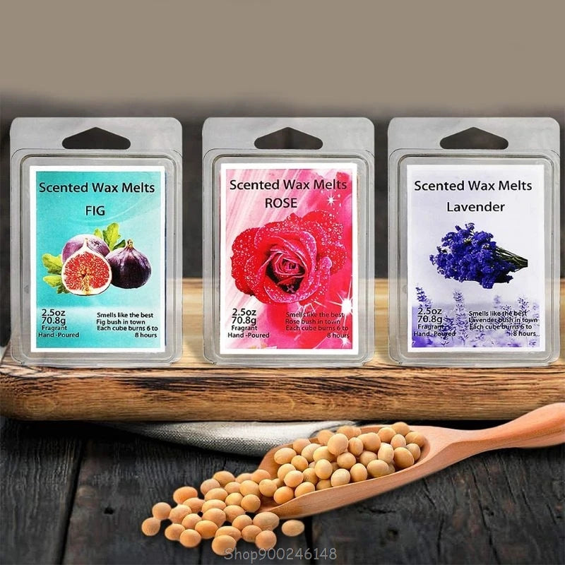 Scented Wax Melts -Set of 8 Assorted Wax Warmer Cubes/Tarts Jasmine Rose Bergamot Fig Vanilla Lemon Spring Lavender S29 20
