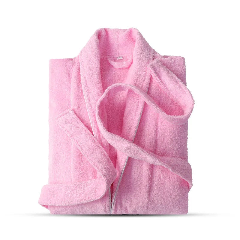 Hotel Robe Cotton Toweling Terry Robes Lovers Soft Bath Robe Men Women Nightrobe Sleepwear Male Casual Home Bathrobe халат