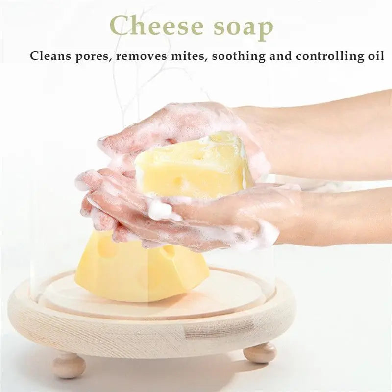 OEM ODM Solving Oil Skin Problems Multi-functional Bath Rich Soft Delicate Foam Cheese Purge Acarus Soap