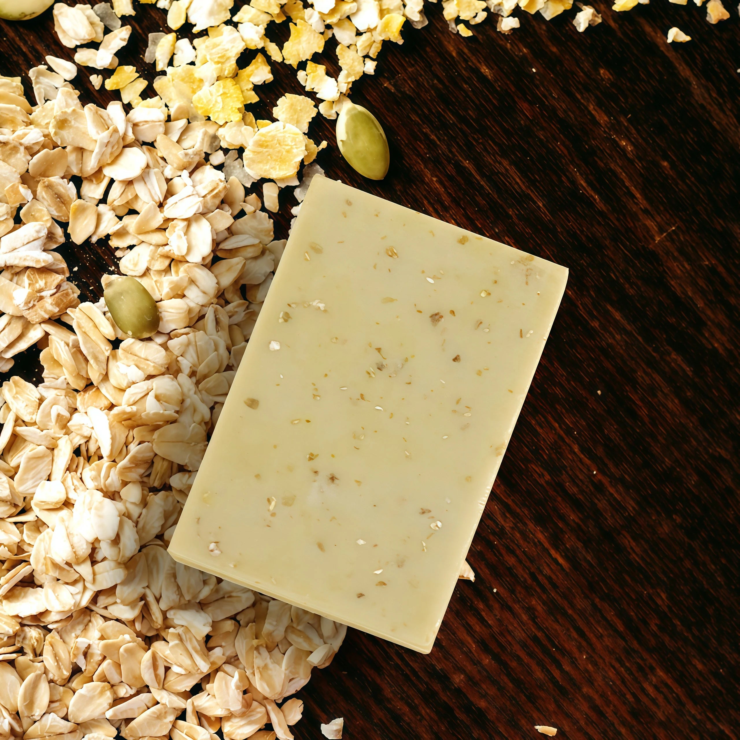 Handmade Olive Oil Soap Bar with Oatmeal Scrub Honey Milk Herbal Ingredients Lightening Whitening Face and Body Wash Bar