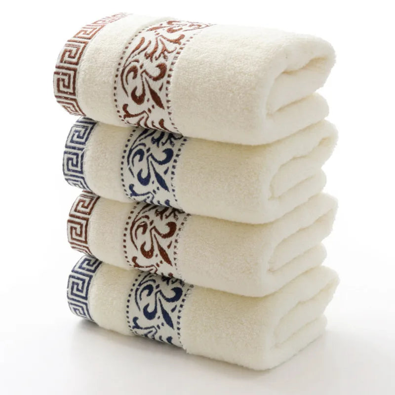 Chinese Style Fashion Solid Color Embroidery Men Washcloth Travel Hotel Bath Towel Bathrobe Gym Yoga Portable Lovers Gift Toalla