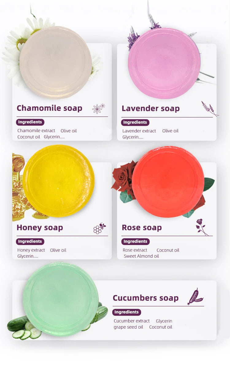 Handmade Organic Body Face Soap for Adults Yoni Whitening Amino Acid Solid Olive Oil 3 Year Function for Female Toilet Use