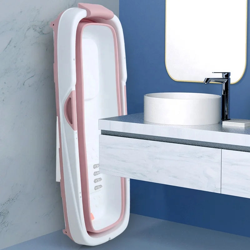 Manufacturer OEM Good Price Super Large Eco-Friendly European Style PP Plastic Foldable Bathtub with Lid and Stand for Adults