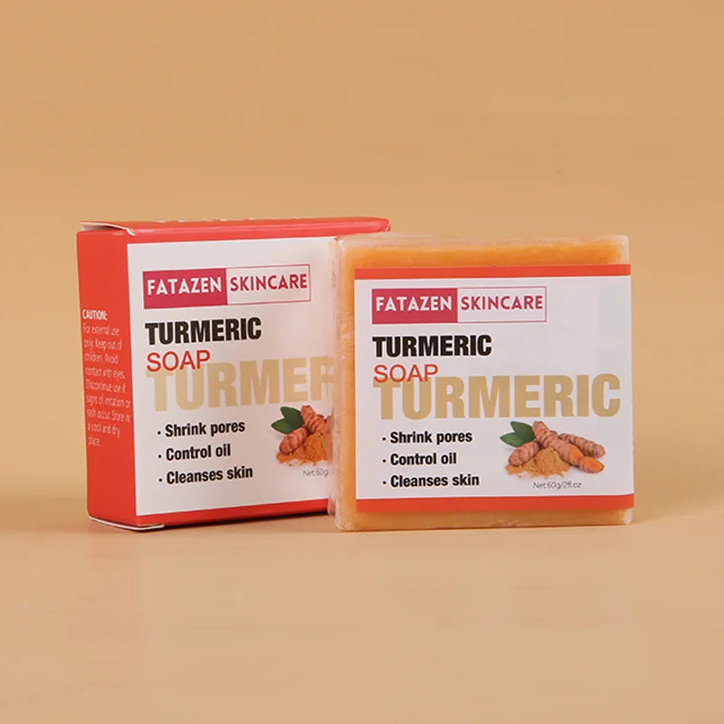 Private Label Natural Organic Deep Cleansing Bath Toilet Soaps Handmade Skin Care Products Whitening Anti Acne Turmeric Bar Soap