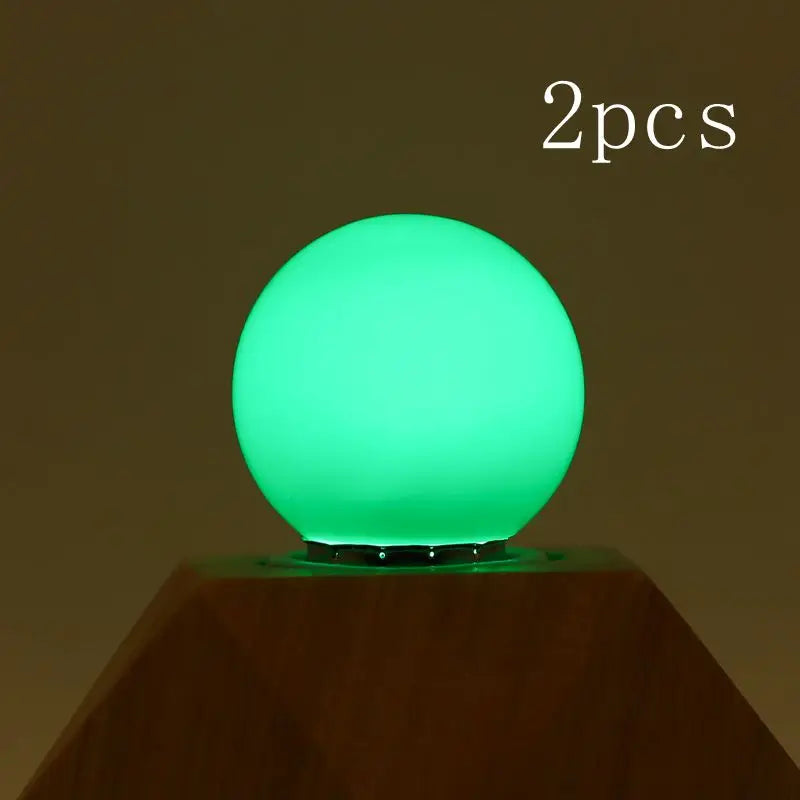 2pcs/lot 1W Colorful Led Bulb E27 220V Lamp Red Yellow Blue Green Pink Orange White Christmas Wedding Night Light For Bedroom
