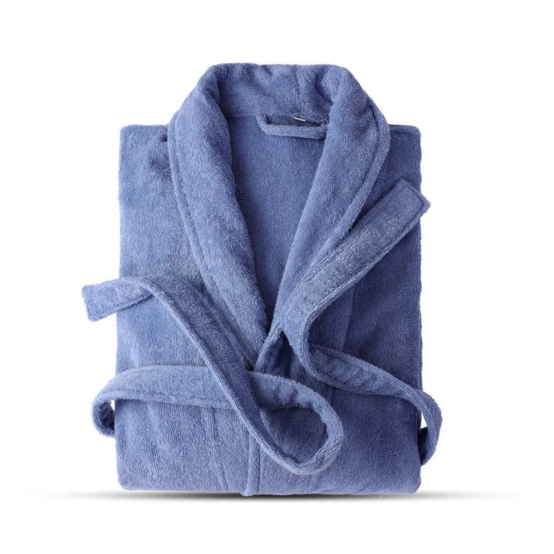 Hotel Robe Cotton Toweling Terry Robes Lovers Soft Bath Robe Men Women Nightrobe Sleepwear Male Casual Home Bathrobe халат