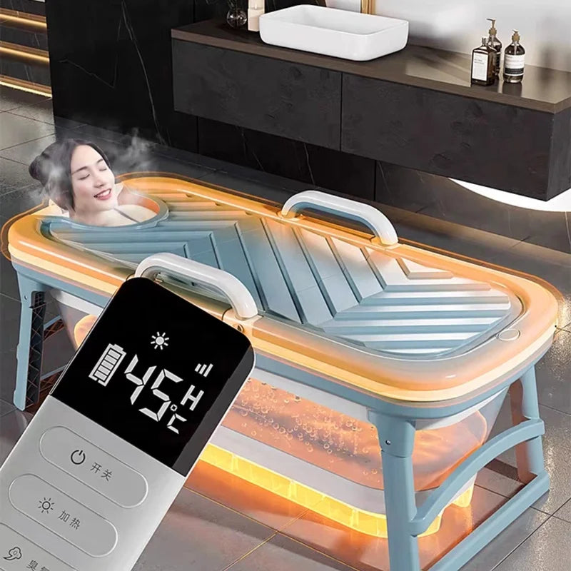 Bathroom Adult Plastic Folding Freestanding Massage Bathtub Portable Bathtub for Adult