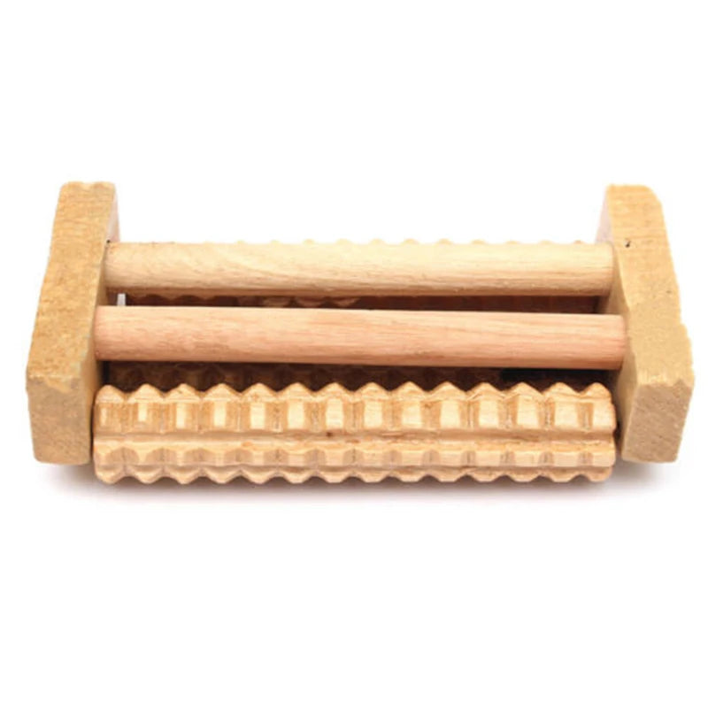 Small 14cm Wooden Foot Roller Care Reflexology Relax Spa Gift Massager Tool for Foot Massage Relief