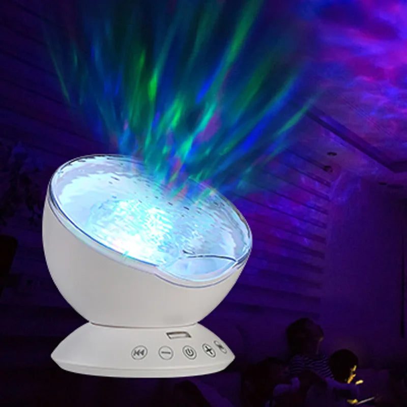 Color Changing Led Night Light Lamp &amp Realistic Aurora Star Borealis Projector, Perfect for Children and Adults Sleep Aid Lig