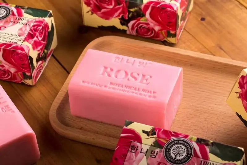 Luxury Personalized Individually Wrapped Bath Soap Bars Manufacturer Rose Flower Handmade Soap