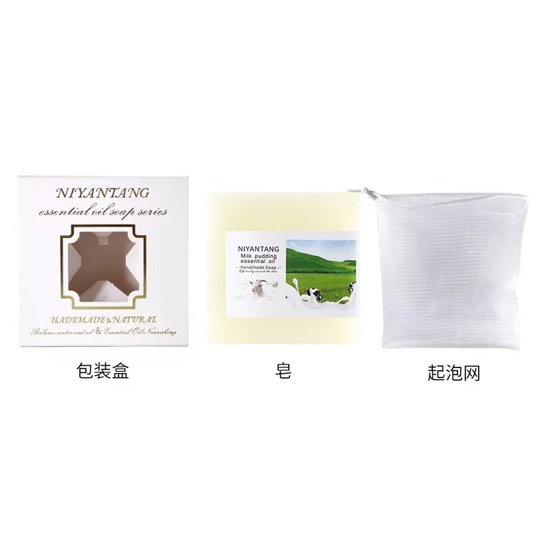 Handmade Natural Goat Milk Soap Base with Shea Butter Bath and Face Wash Supplies Whitening Herbal Ingredients