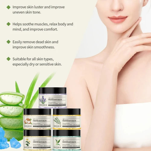 EELHOE Exfoliating Cleanse The Body Nourish Soothe Soft Skin  Moisturize And Smooth Bath Salts