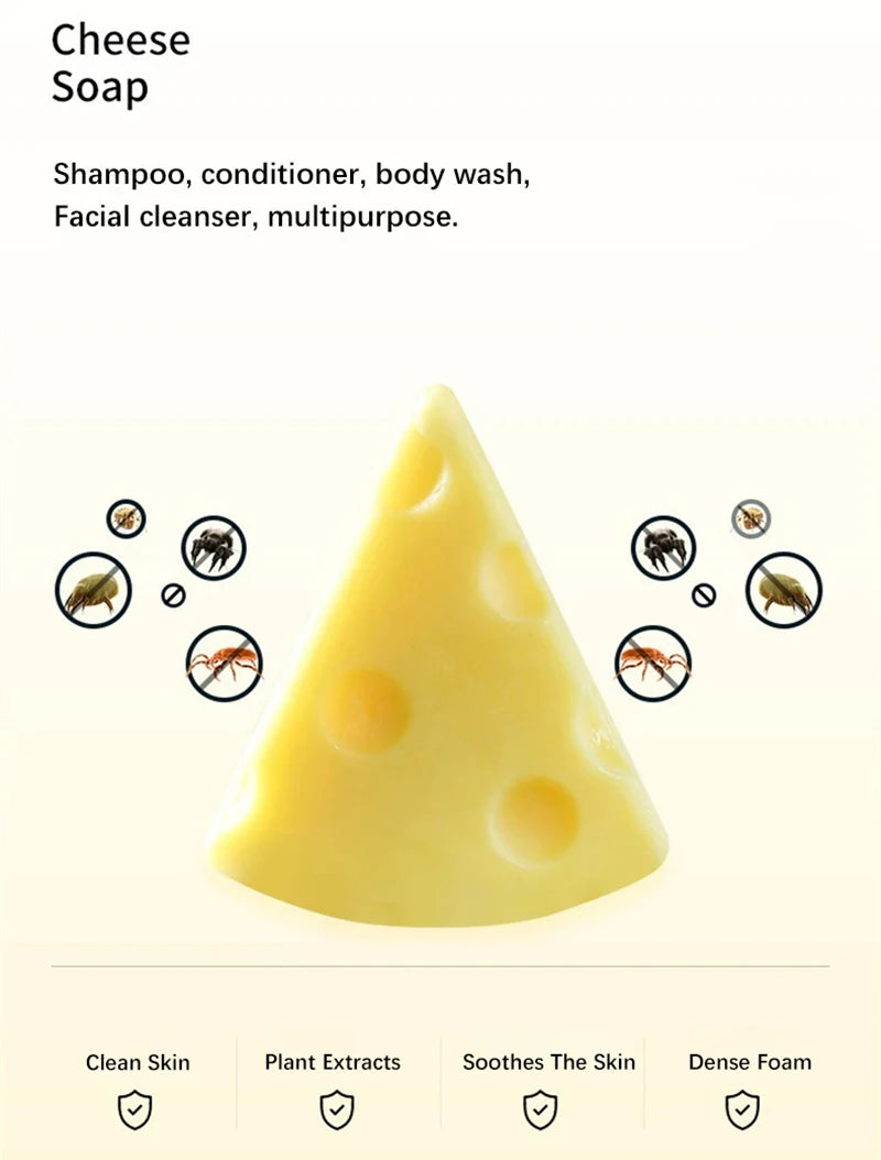 OEM ODM Solving Oil Skin Problems Multi-functional Bath Rich Soft Delicate Foam Cheese Purge Acarus Soap