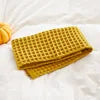100% Cotton Waffle Weave Durable Highly-absorbent Bath Towel 70*140cm Bath Sheet Waffle Throw Blanket for Kids Adult Home Use